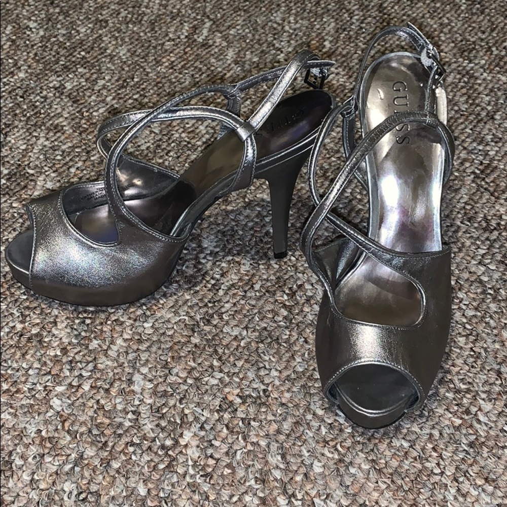 Guess Silver Heel